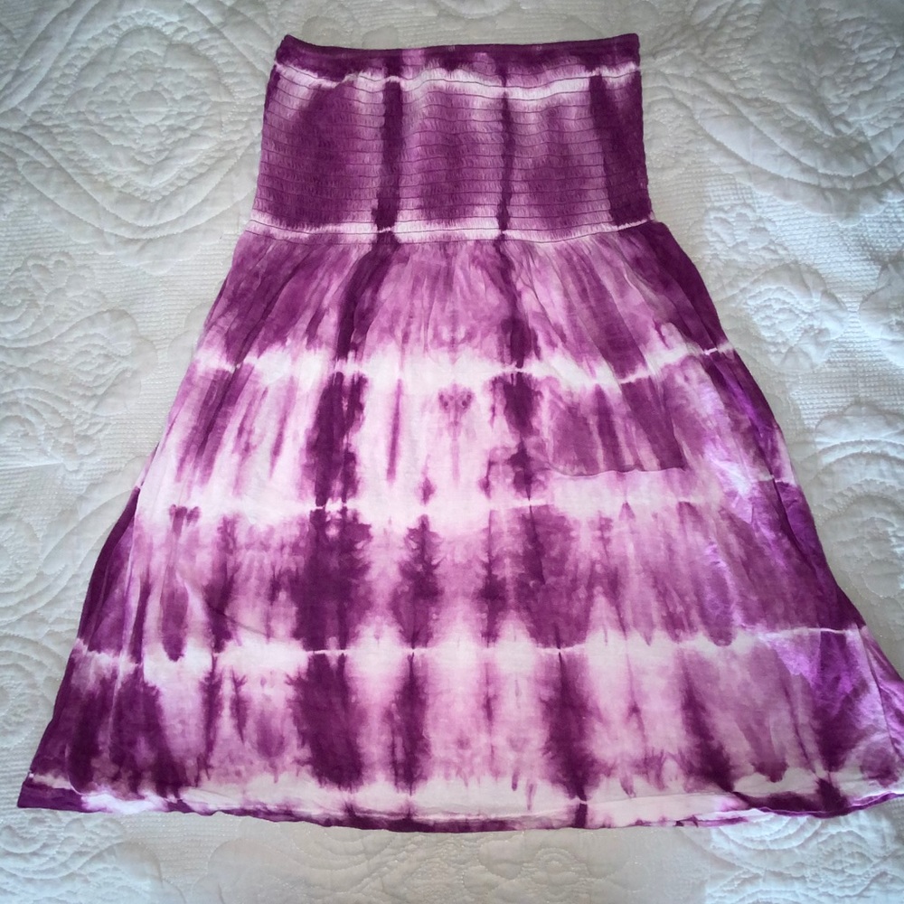 Tie dye purple dress
